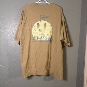 Gildan Beige 2xl Mens DBMAT T Shirt Deaf Blind Association Short Sleeve